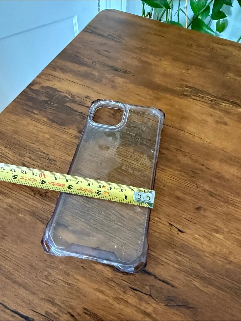 Clear Heavy Duty Phone Case 6.5” x 3” with Reinforced Corners